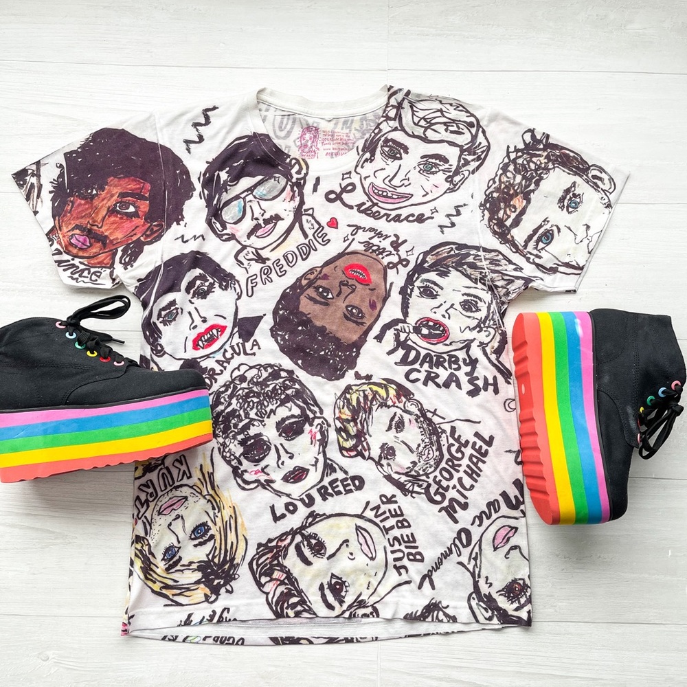 WACKY WACO Boys All Over Me TShirt Artwork By SETH BOGART Face POP Boy Singers